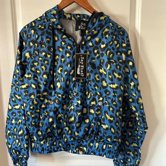 Say What? Jackets & Blazers - Say What? Vibrant Blue and Yellow Jacket